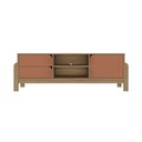 [000.045.78] Pinhais Tv Stand - Oak/ Terracotta