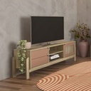 [000.045.78] Pinhais Tv Stand - Oak/ Terracotta