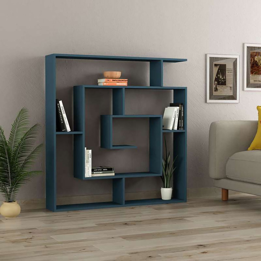 [120.15.71] Adıyaman Bookcase - Turquoise