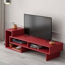 [120.119.114] Bekbele Tv Stand - Burgundy