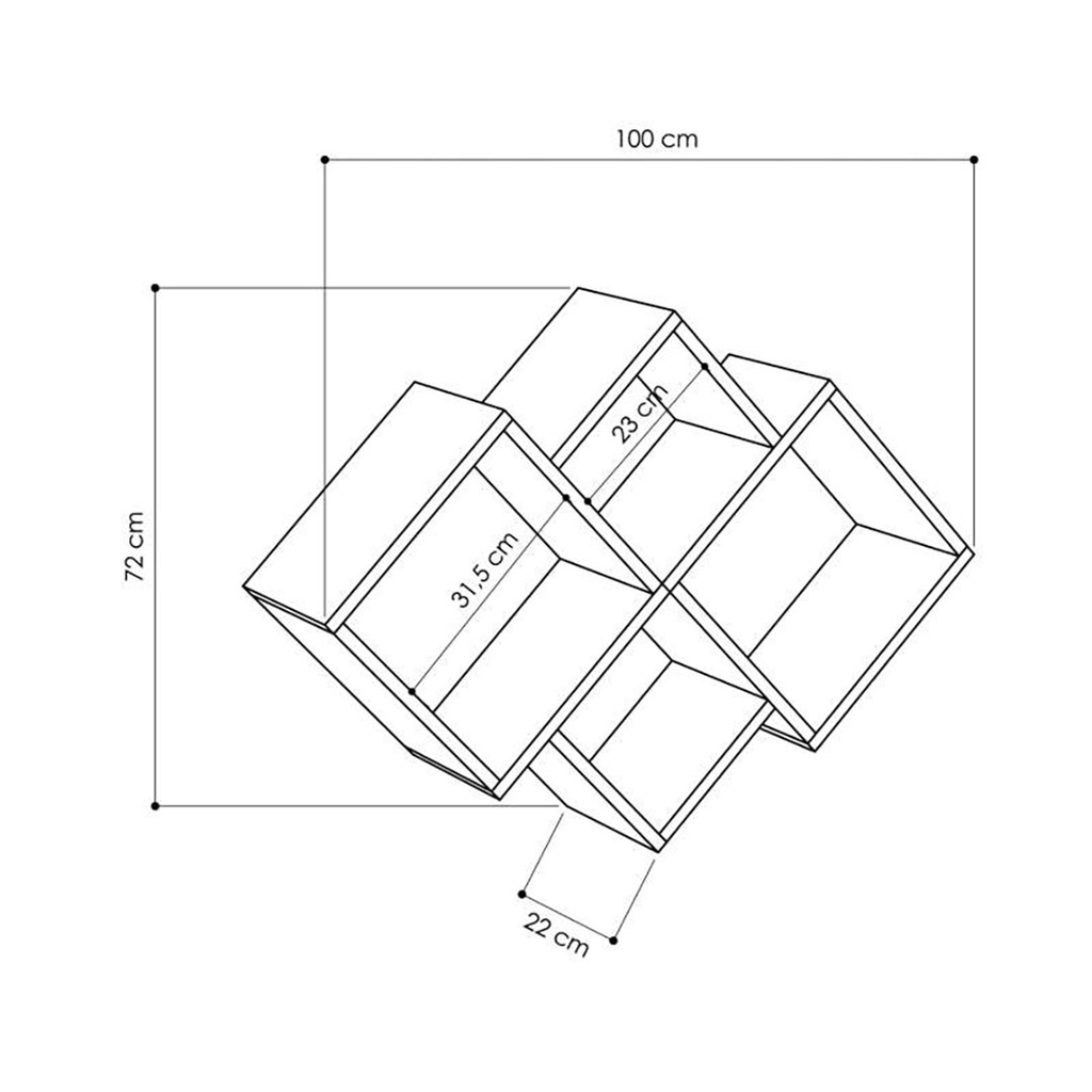 [120.155.431] Biga Shelf - Turquoise