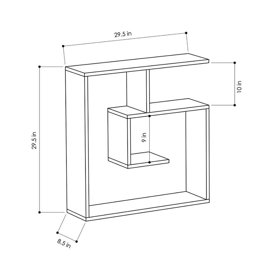 [120.158.435] Bolu Shelf - Burgundy