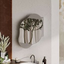 [120.184.503] CLOUD MULTIPURPOSE CABINET WITH MIRROR LIGHT MOCHA