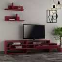 [120.135.112] Corum Tv Unit - Burgundy - Burgundy