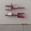 [120.149.432] Dilovası Fork Shelf Set - Burgundy