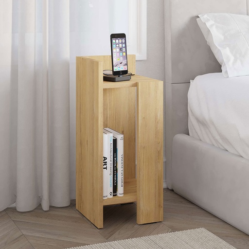 ELOS NIGHTSTAND LEFT MODULE, SAPPHIRE OAK