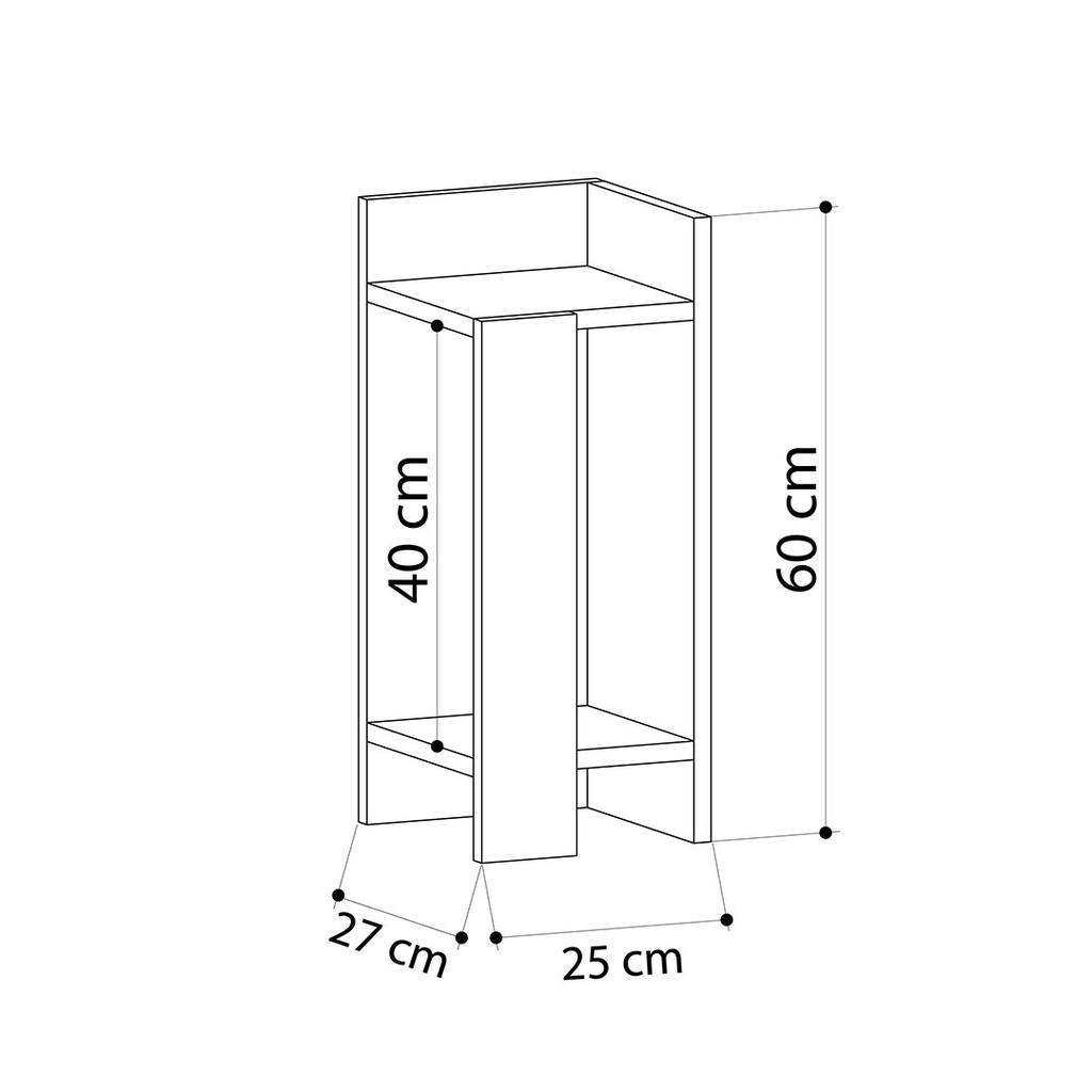 [120.3.4113] ELOS NIGHTSTAND RIGHT MODULE SAPPHIRE OAK-SAPPHIRE OAK