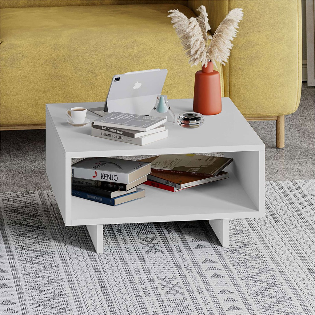 [120.46.45] HOLA COFFEE TABLE WHITE-WHITE