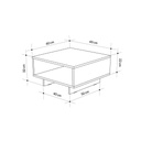 [120.46.45] HOLA COFFEE TABLE WHITE-WHITE