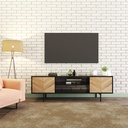 Idiya OHIO entertainment unit , Black/Oak