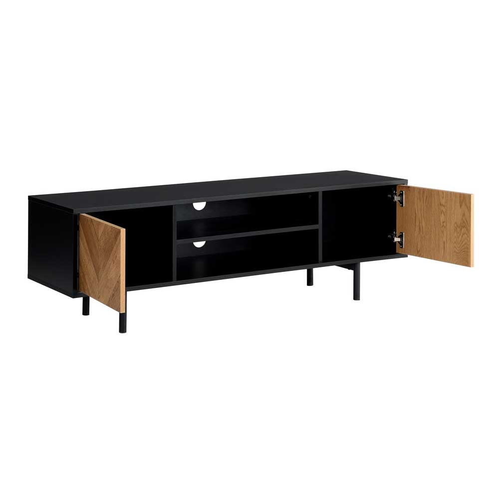 Idiya OHIO entertainment unit , Black/Oak