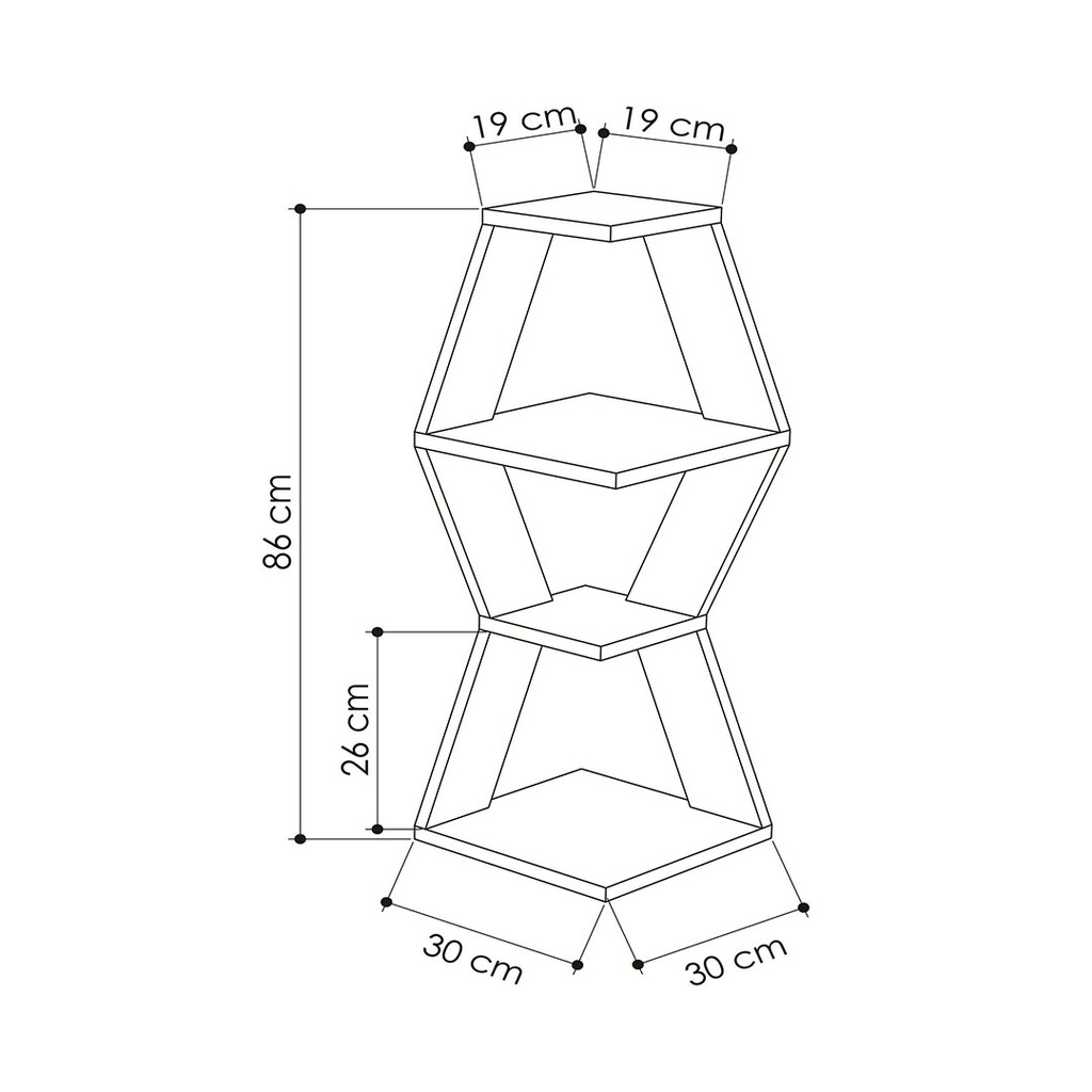 [120.173.435] Kars Corner Shelf - Oak