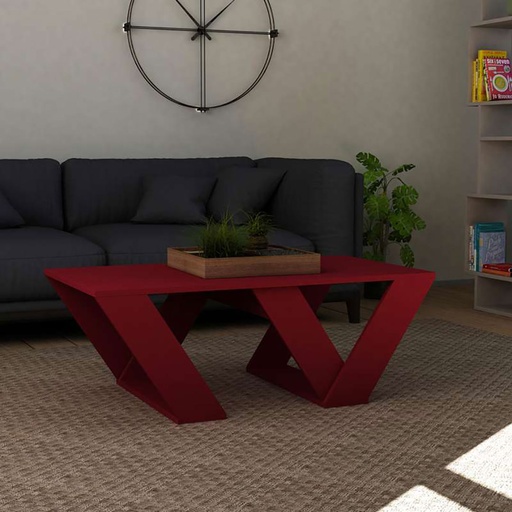 Kırklareli Coffee Table - Burgundy