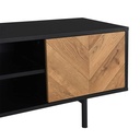 Idiya OHIO entertainment unit , Black/Oak