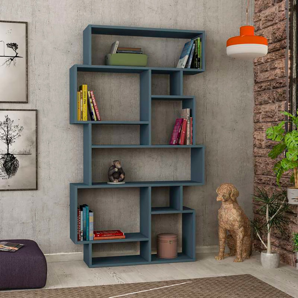 [120.26.79] Malkara Bookcase - Turquoise