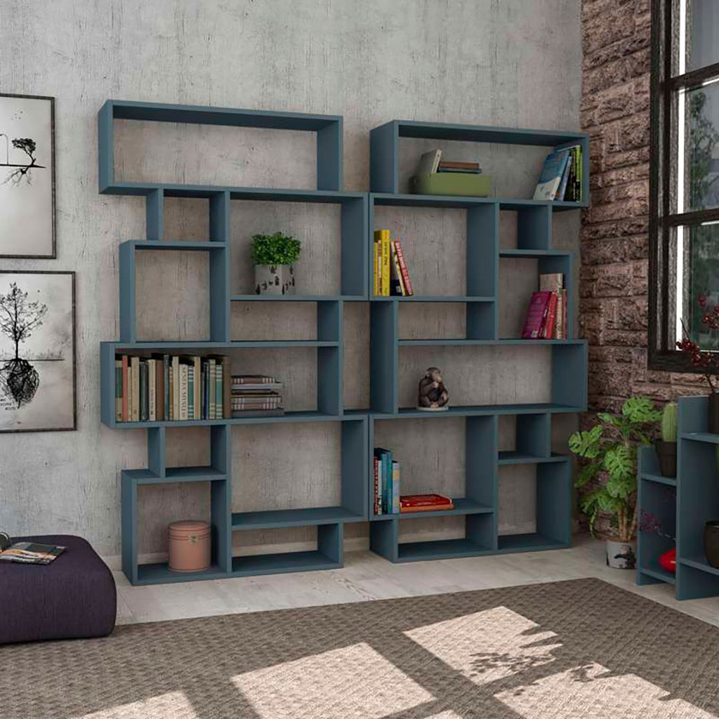 [120.26.79] Malkara Bookcase - Turquoise