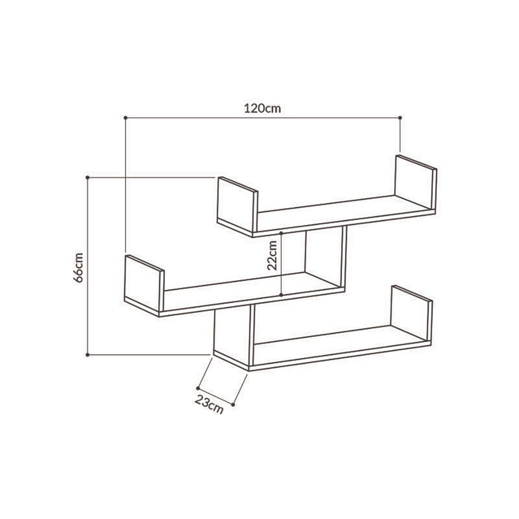 [120.146.433] Osmaniye Bookcase - Burgundy