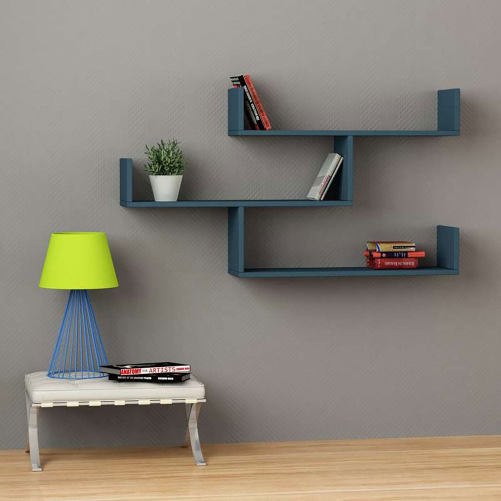 [120.146.432] Osmaniye Bookcase - Turquoise