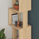 [120.35.77] PIRI BOOKCASE SAPPHIRE OAK-SAPPHIRE OAK