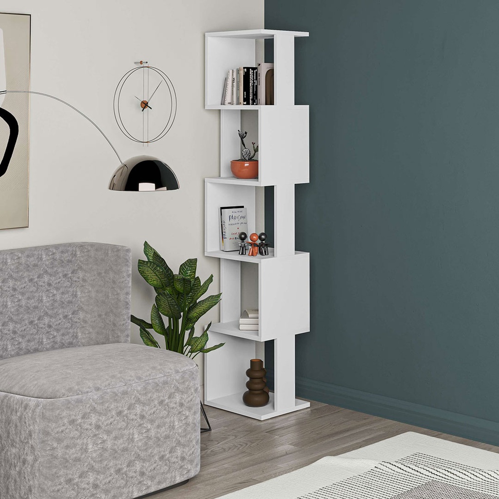 [120.35.76] PIRI BOOKCASE WHITE-WHITE