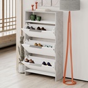 [120.175.92] Salihli Shoe Cabinet - White - Lagina