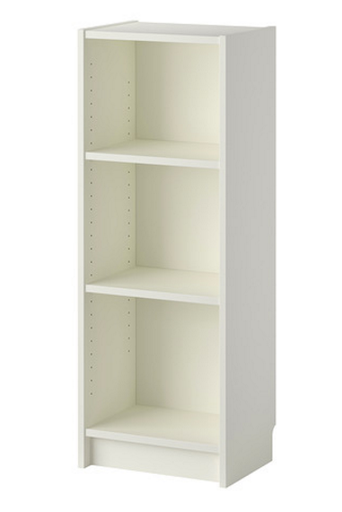 BILLY/MORLIDEN Bookcase combination with glass door, White 40x30x106 