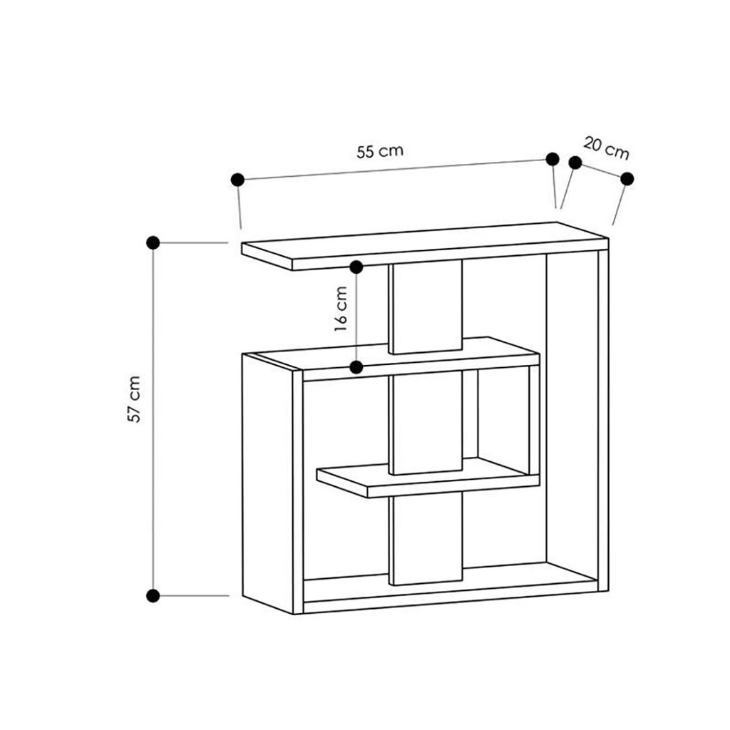 [120.85.293] Bandırma Side Table - Light Mocha - Burgundy