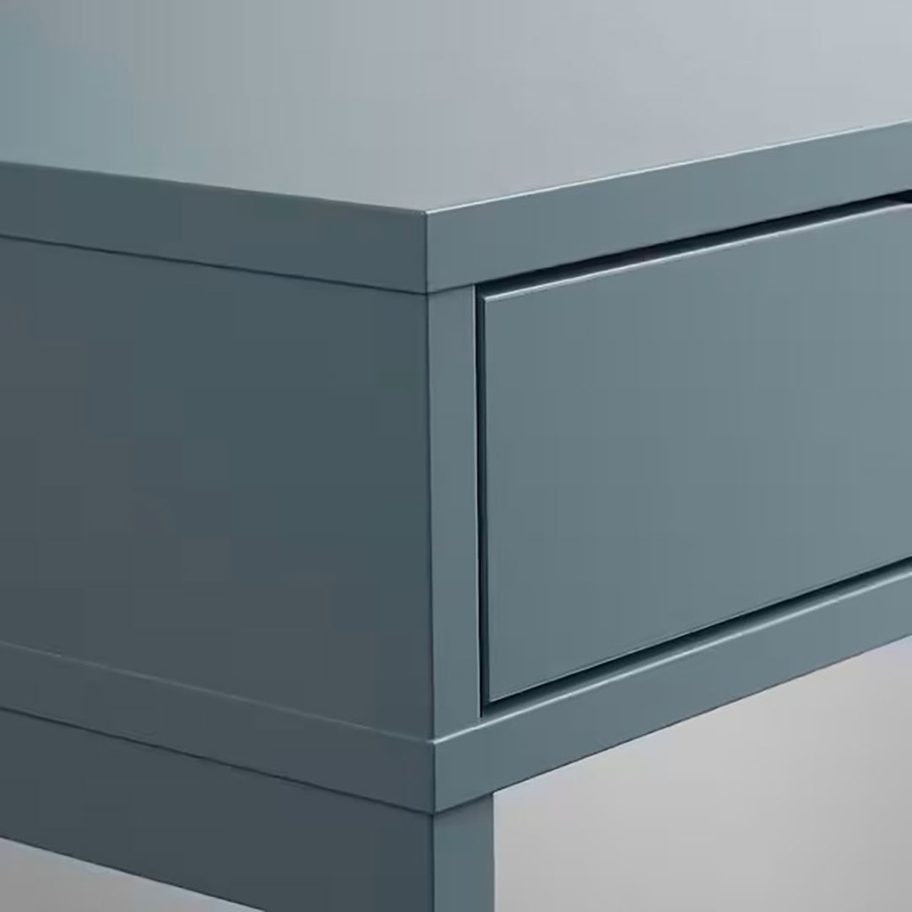 [604.838.06] ALEX Desk Grey-Turquoise 132X58 cm