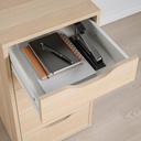 [204.735.50] ALEX Drawer Unit White Stained, Oak Effect 36X70 cm