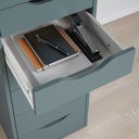 [704.834.53] ALEX Drawer Unit with 9 Drawers Grey-Turquoise 36X116 cm