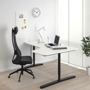 [292.224.87] BEKANT Corner Desk Left, White-Black160X110 cm