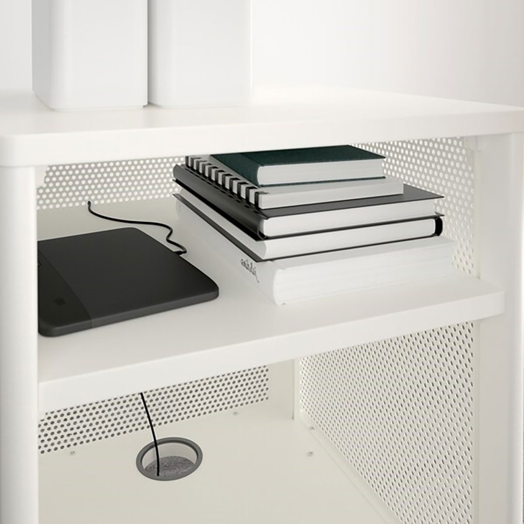 [592.824.27] BEKANT Storage Unit on Castors, Mesh White, 41X61 cm