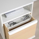 [592.824.27] BEKANT Storage Unit on Castors, Mesh White, 41X61 cm