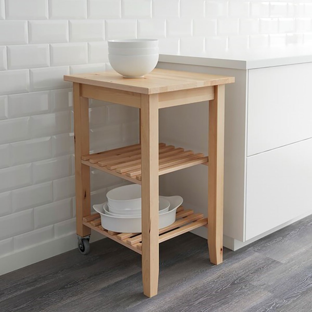 [102.403.49] BEKVAM kitchen trolley birch 58x50 cm