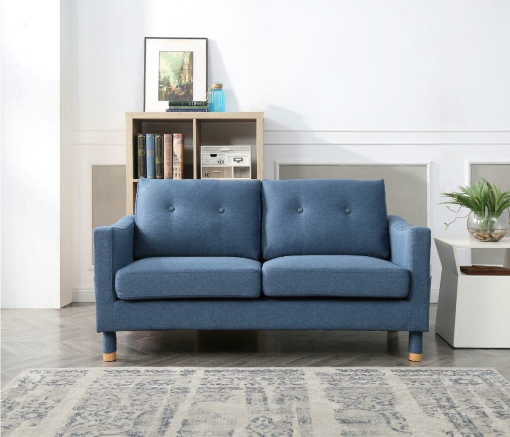 ZAIRE Blue Sofa Set ( 3 + 2+ 1 Seater)