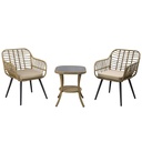 [101.44.100] DAVE Outdoor steel frame, PE-Rattan Chair