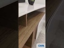 Fortaleza Tv Stand - Cedar/ Off White