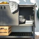 BATSKAR closed kitchen unit, outdoor/dark grey, 120x60 cm