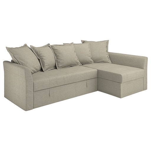 HOLMSUND cover for corner sofa-bed,Borgunda beige