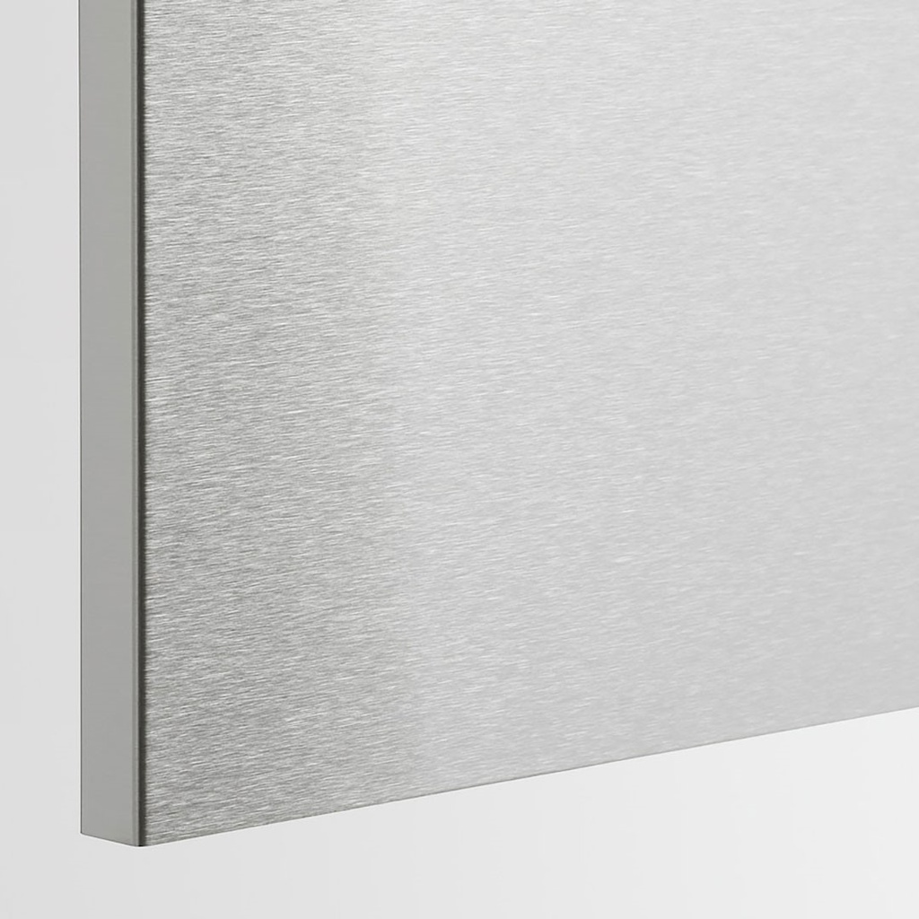 VÅRSTA Front for dishwasher, stainless steel, 60x80 cm