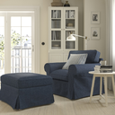 EKTORP Armchair, Kilanda Dark Blue