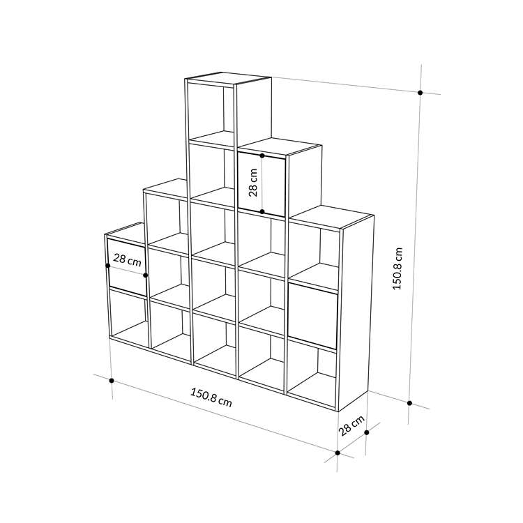 Andırın OAK BOOKCASES