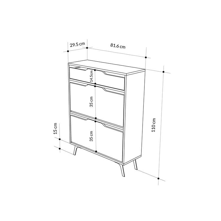 Duragan ANTHRACITE SHOE STORAGES