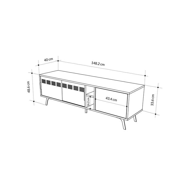 Gokce OAK TV STAND