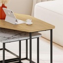 Goynuk OAK - RETRO GREY - CARRARA COFFEE TABLES