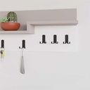 Gurgentepe LIGHT MOCHA - WHITE COAT HOOKS