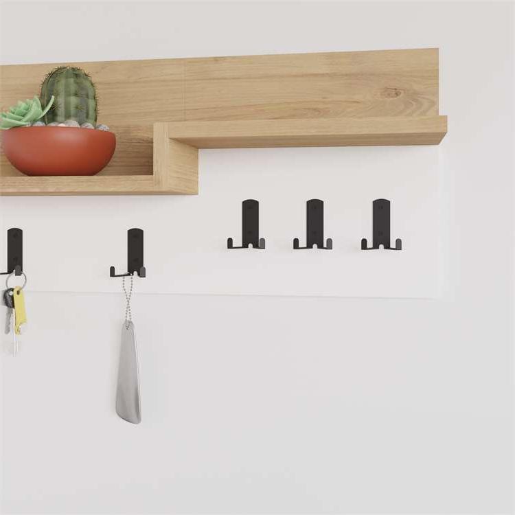 Gurgentepe OAK - WHITE COAT HOOKS