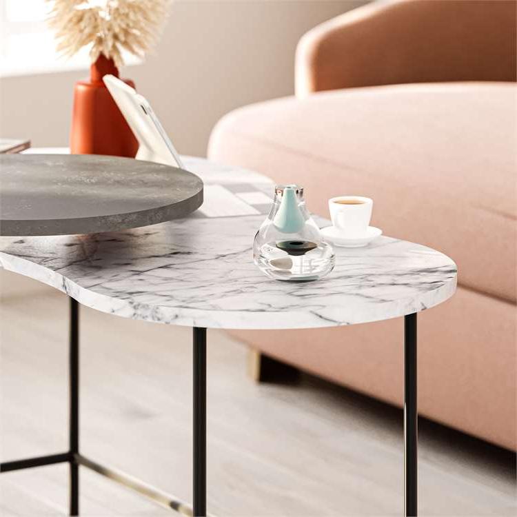 Isıklar CARRARA - RETRO GREY COFFEE TABLES