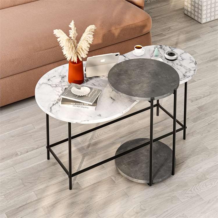 Isıklar CARRARA - RETRO GREY COFFEE TABLES