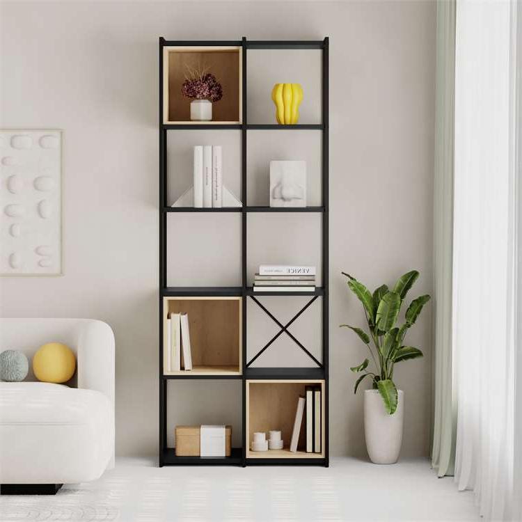 Kale SILKY BLACK - OAK BOOKCASES